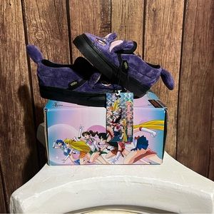 Vans X Sailor Moon Slip-On V Luna Kids Shoe Sneakers VN0005VY4471.